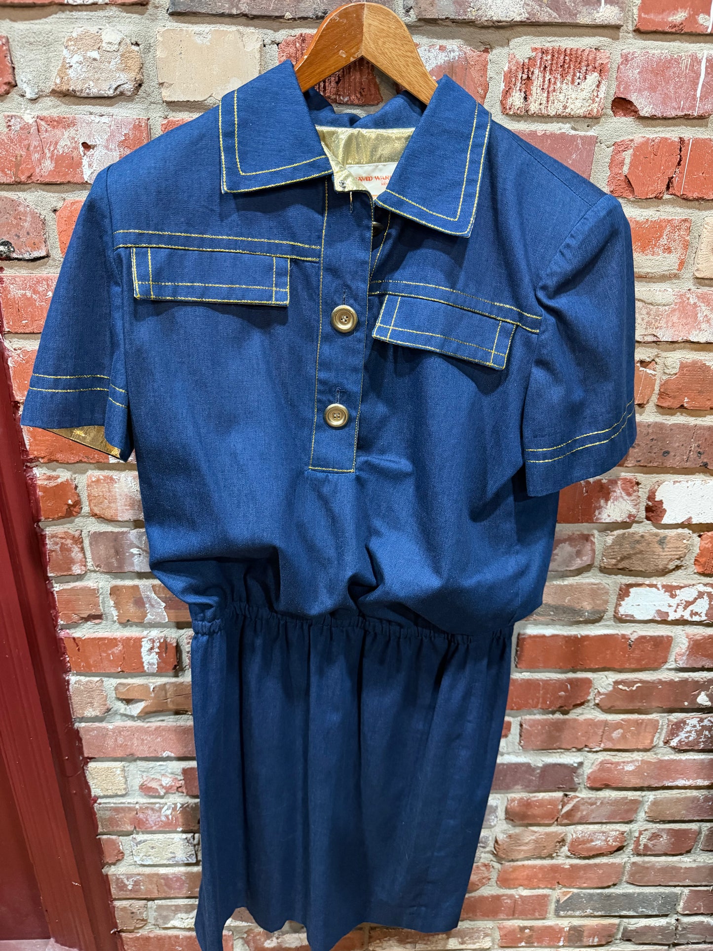 David Warren Navy Dress