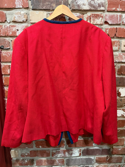 Alison J Navy Trim Jacket