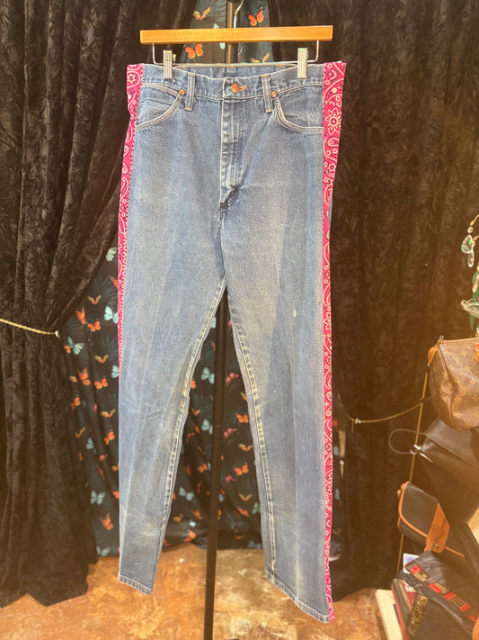 Wrangler Pink Bandana Jeans