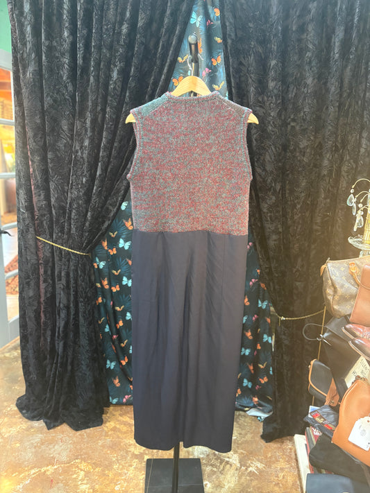 Lands End Argyle Vest Dress