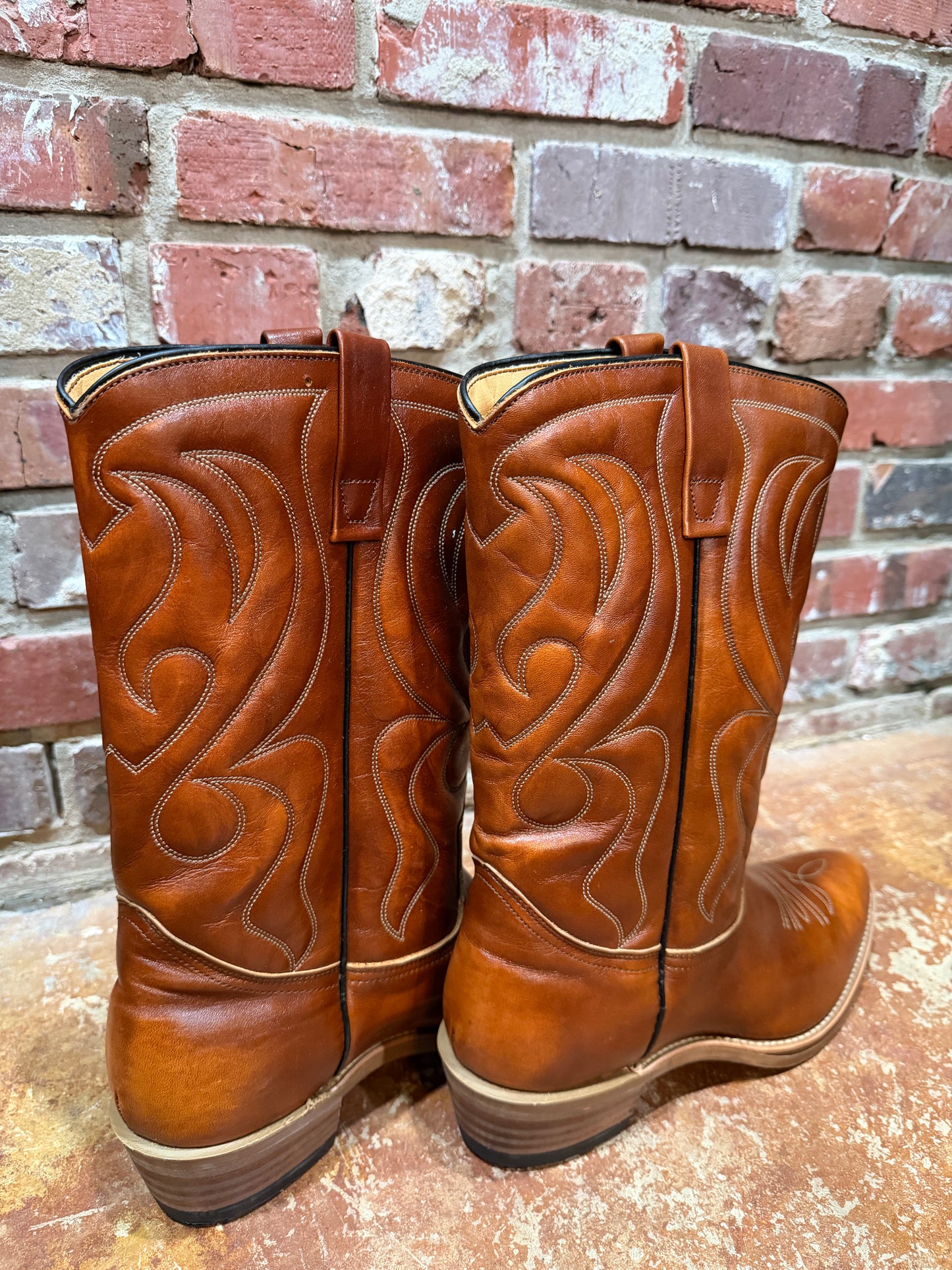 Weather Welt Cognac Brown Boots