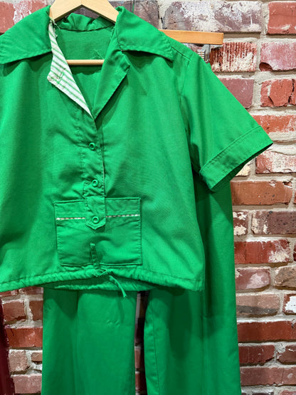 70s Green Resort Style Set