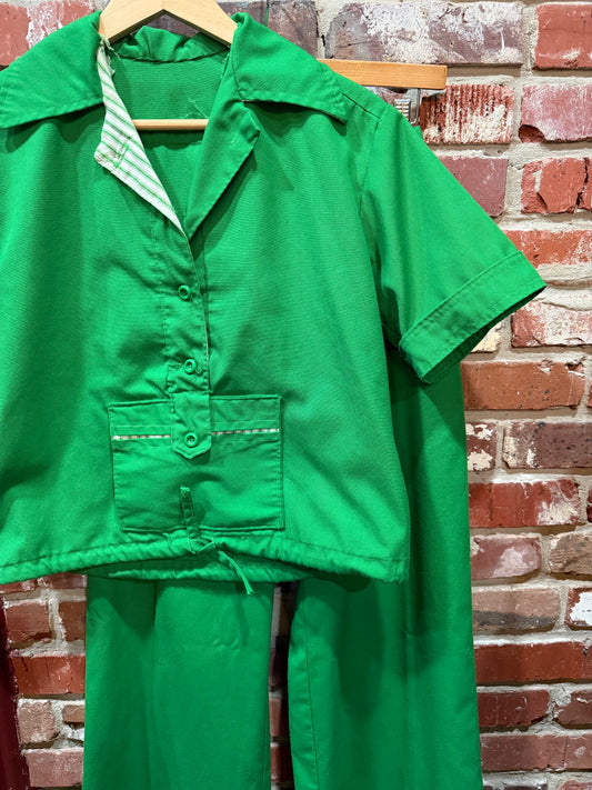 70s Green Resort Style Set