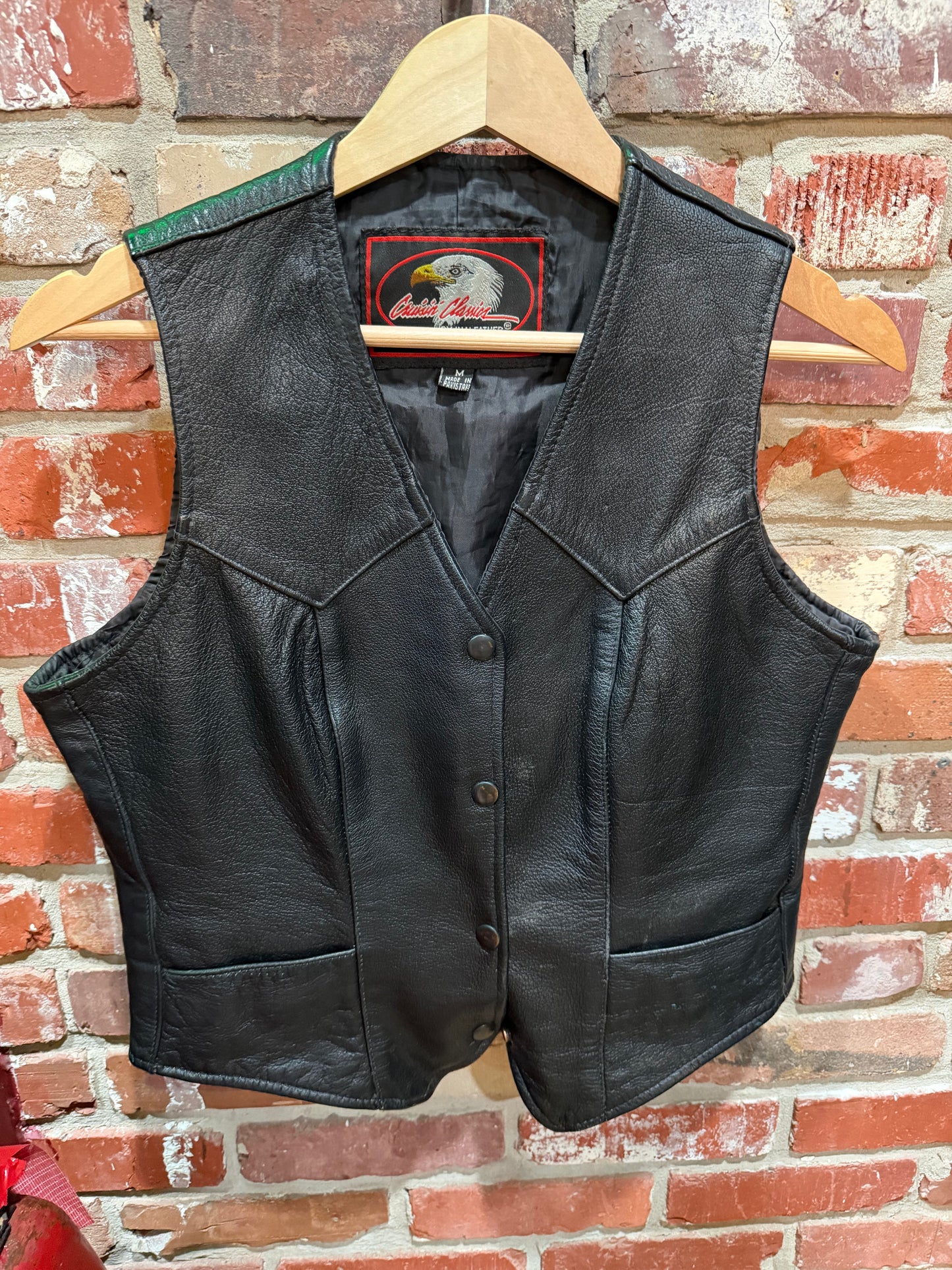 Crusin Classics Black Leather Vest