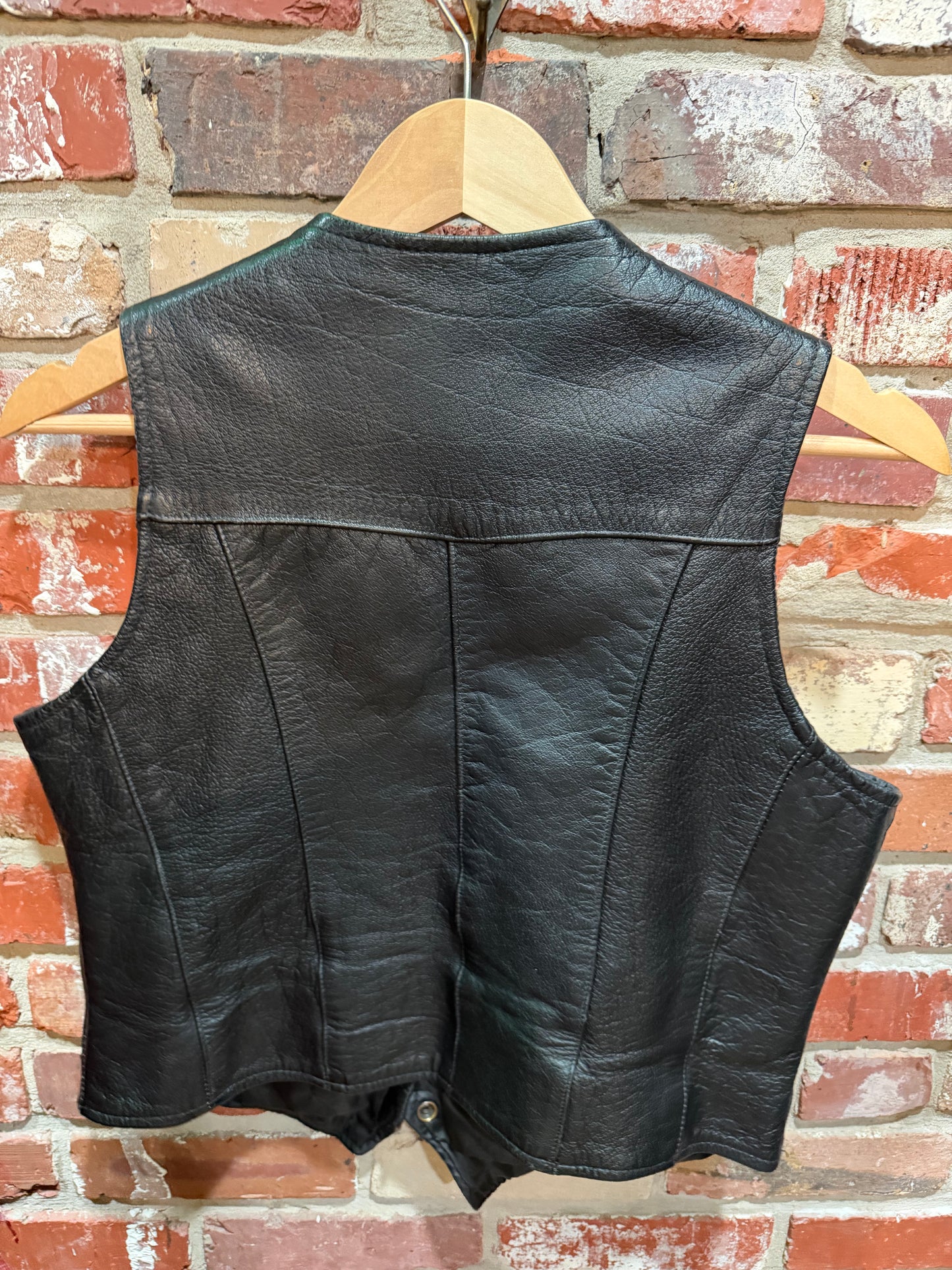 Crusin Classics Black Leather Vest