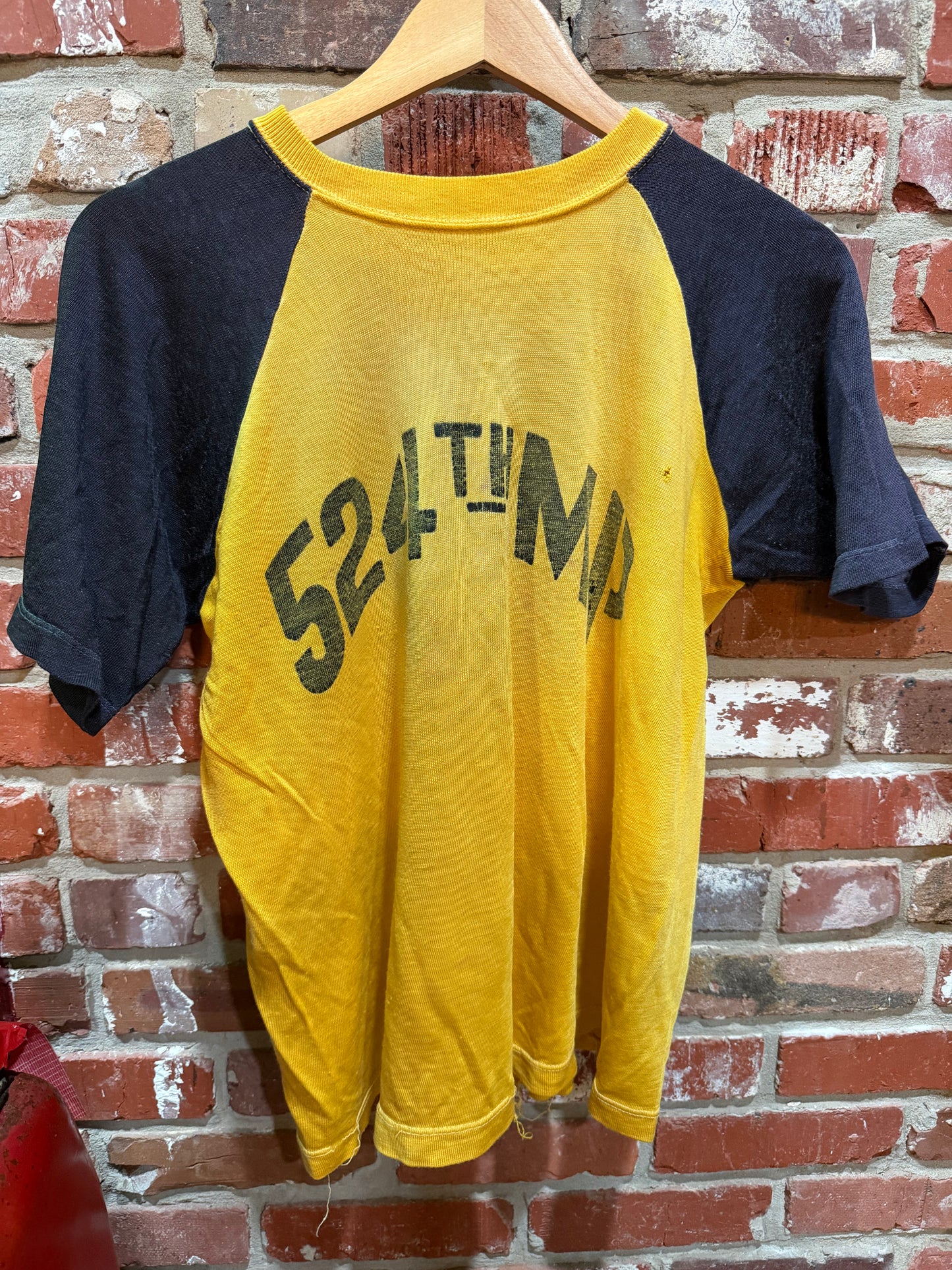 1960s Russell Southern 524th Military Police Raglan Tee
