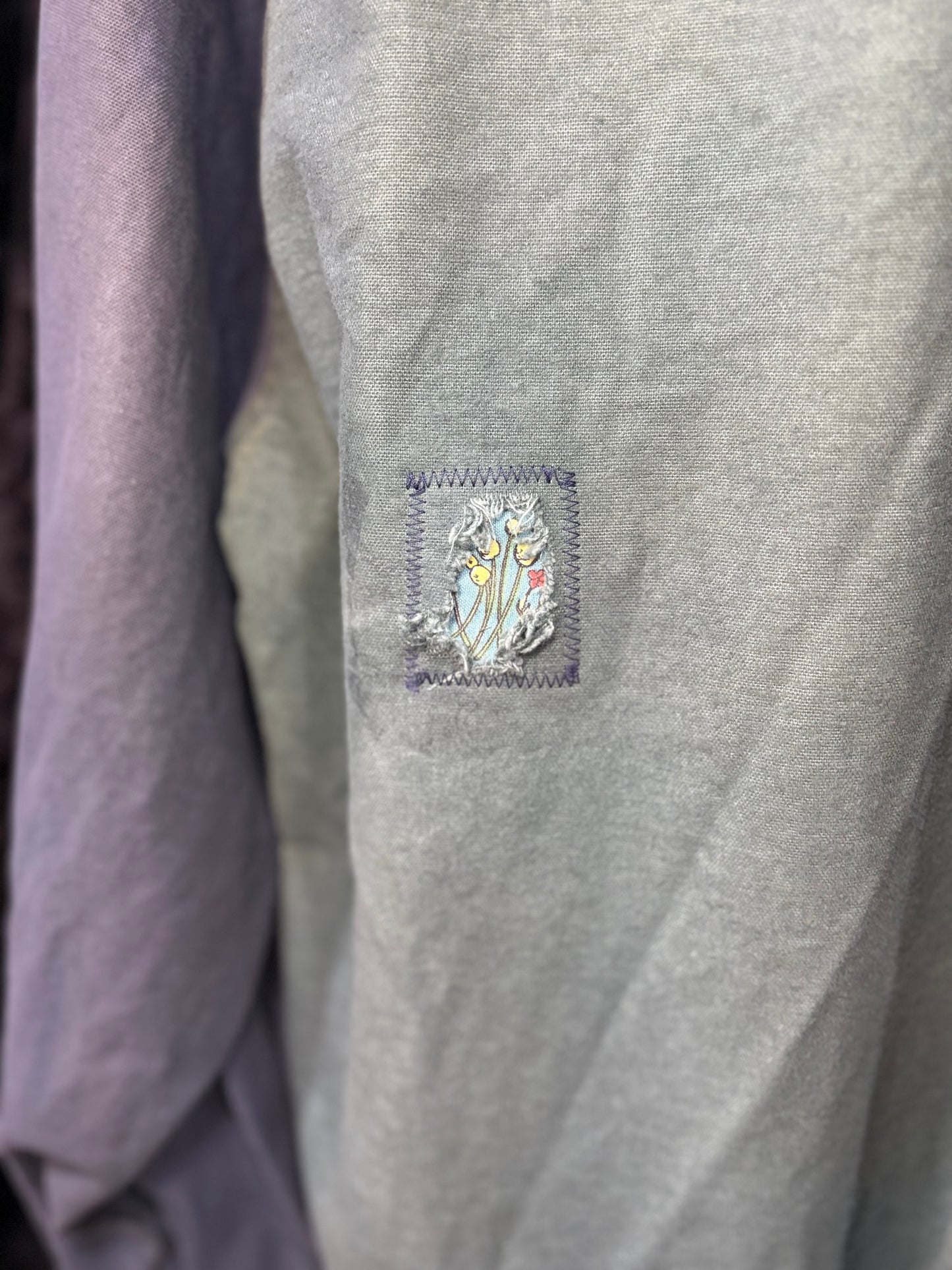 Custom Color Block Button Up