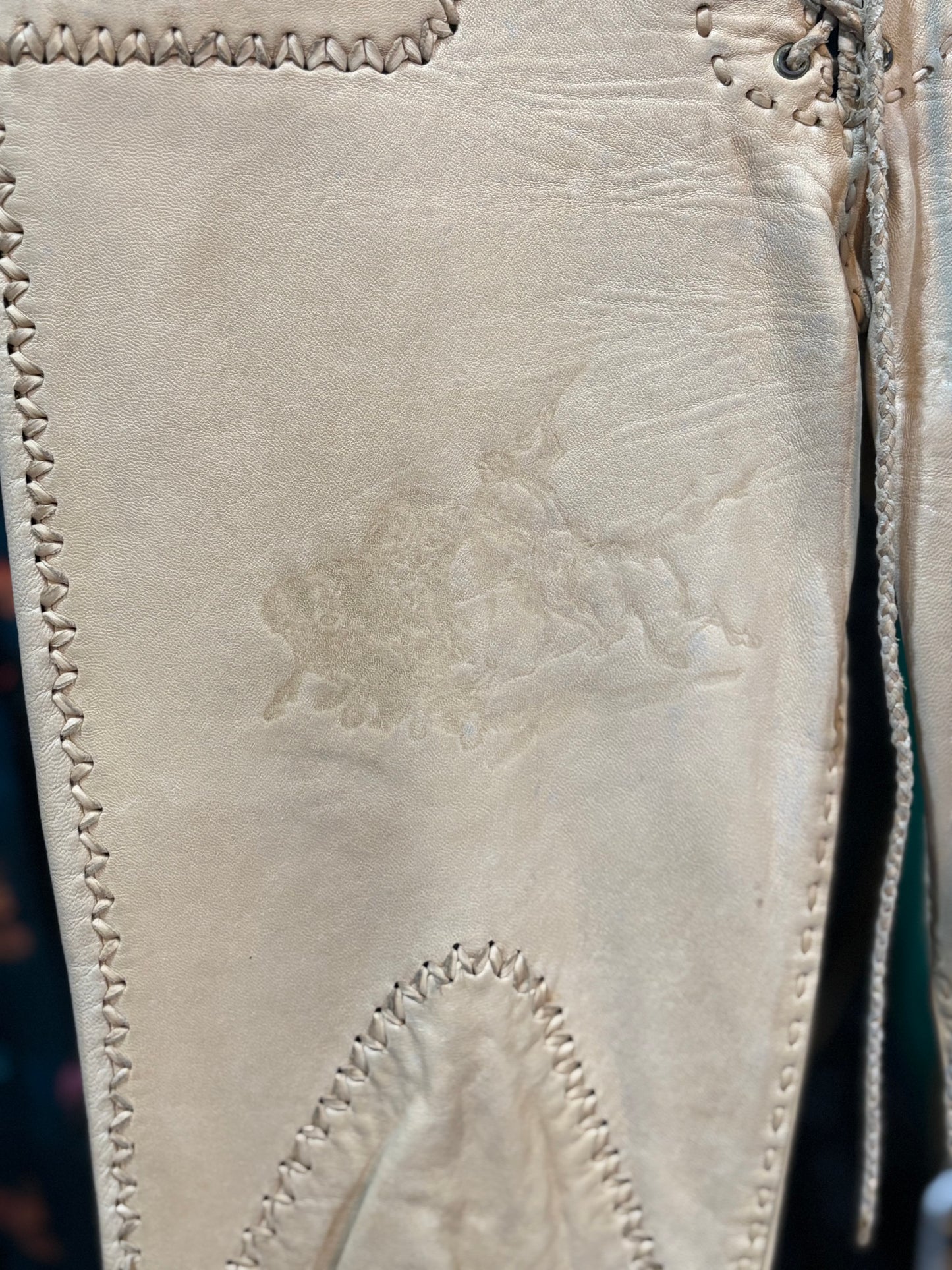 Stamped Handmade Leather Pants