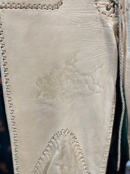 Stamped Handmade Leather Pants