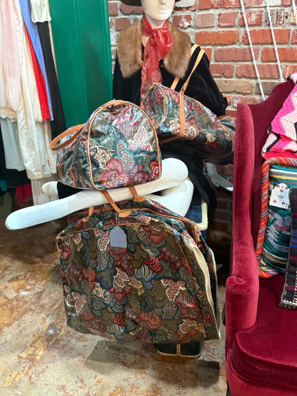 Vinyl 3 Piece Luggage Set