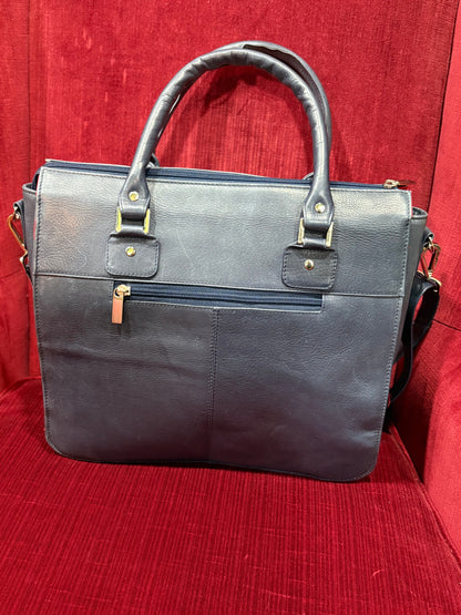 Leather Grand National Messenger Bag