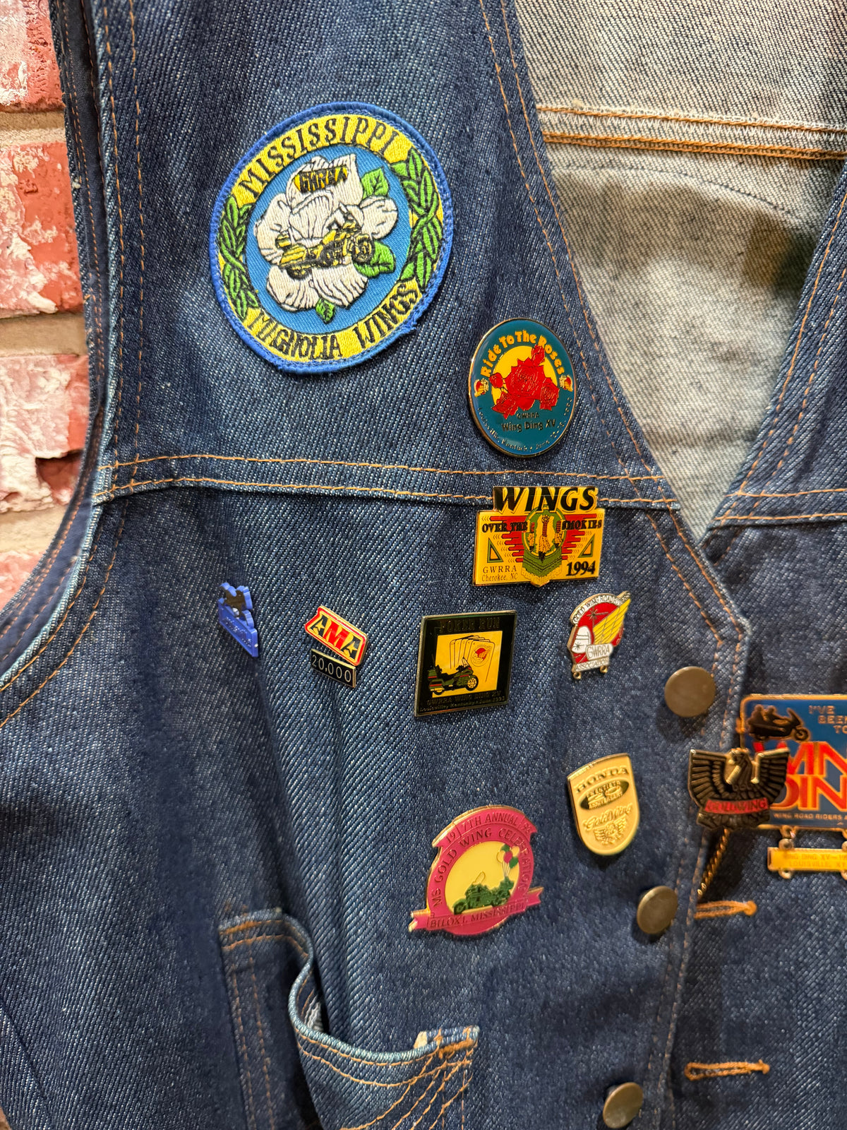 Motorcycle Americana Denim Vest