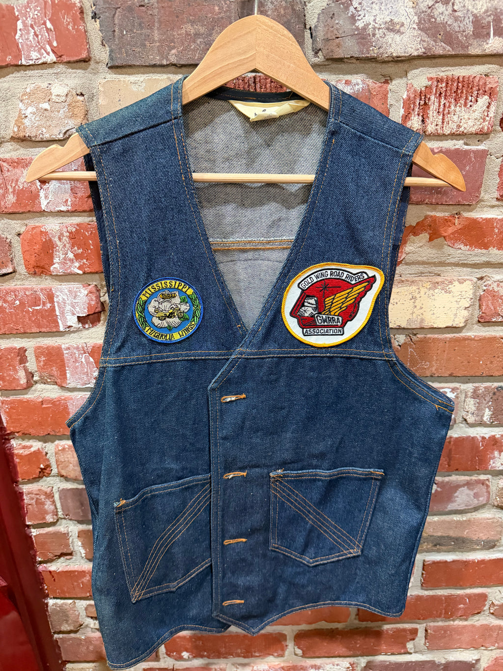 Gold Wing Road Riders Association Denim Vest