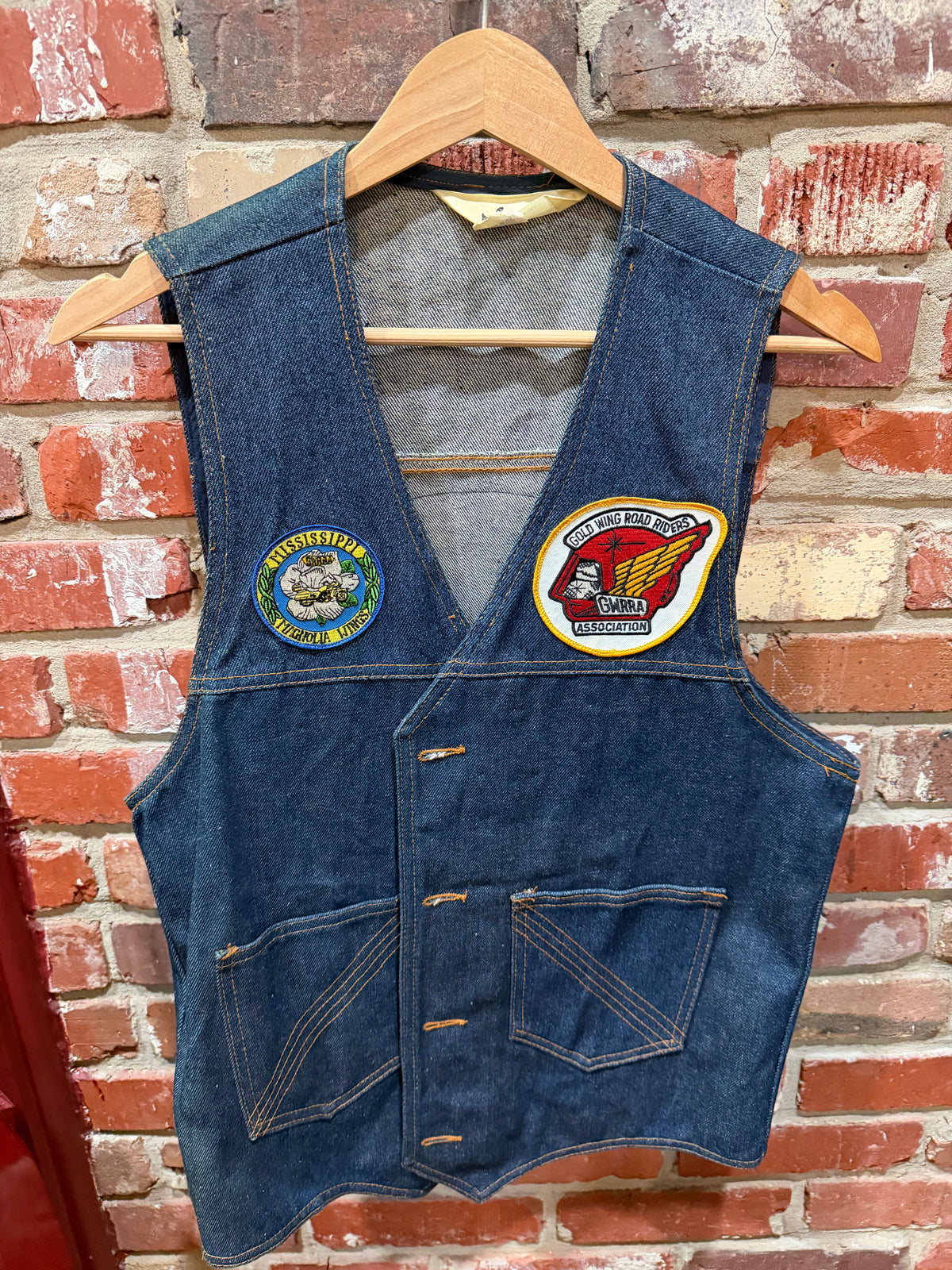 Gold Wing Road Riders Association Denim Vest