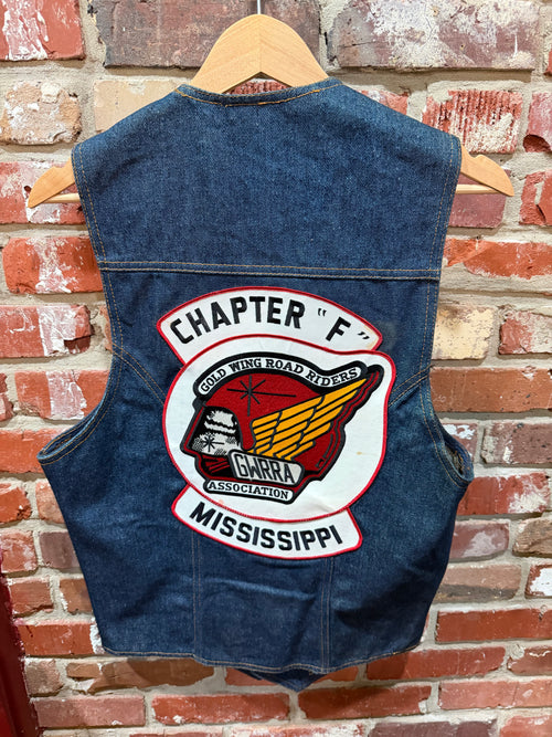 Gold Wing Road Riders Association Denim Vest