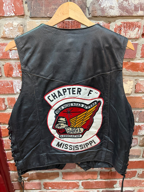 Genuine Leather GWRRA Mississippi Chapter Motorcycle Vest