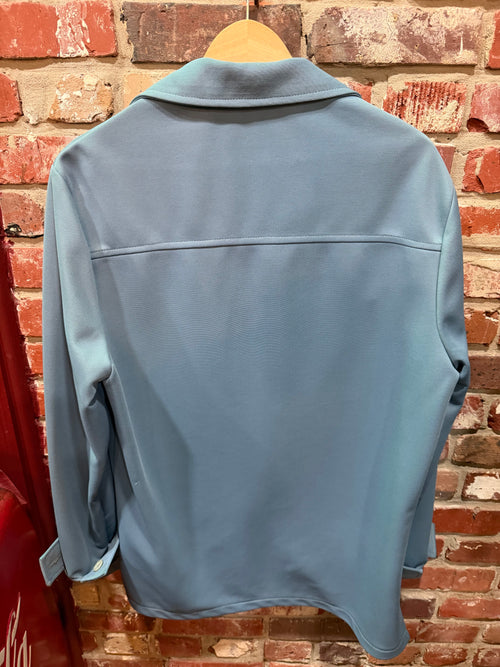 Haggar Blue Leisure Shacket