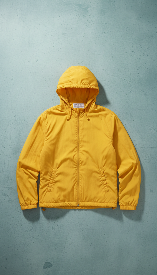 Punch yellow windbreaker